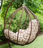 Підвісне крісло кокон Еко Преміум Коричневе Стильний комфорт для вашого інтер'єру - Зображення 3