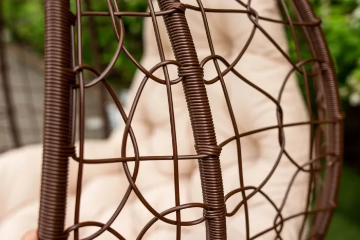 6551907712_w640_h640_igrovij-stil-marco Підвісне крісло кокон Еко Преміум Коричневе Стильний комфорт для вашого інтер'єру - Зображення 4