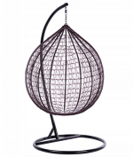 Підвисне садове крісло кокон коричневий Velaco ITAKA-BR-OKR-BL коричневе+чорна подушка-Ідеальне поєднання комфорту та стилю - Зображення 7