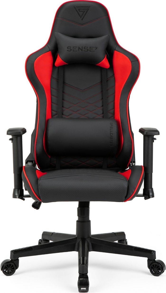 Крісло SENSE7 Spellcaster чорно-червоне Динамічний дизайн та комфорт для геймерів - Зображення 2
