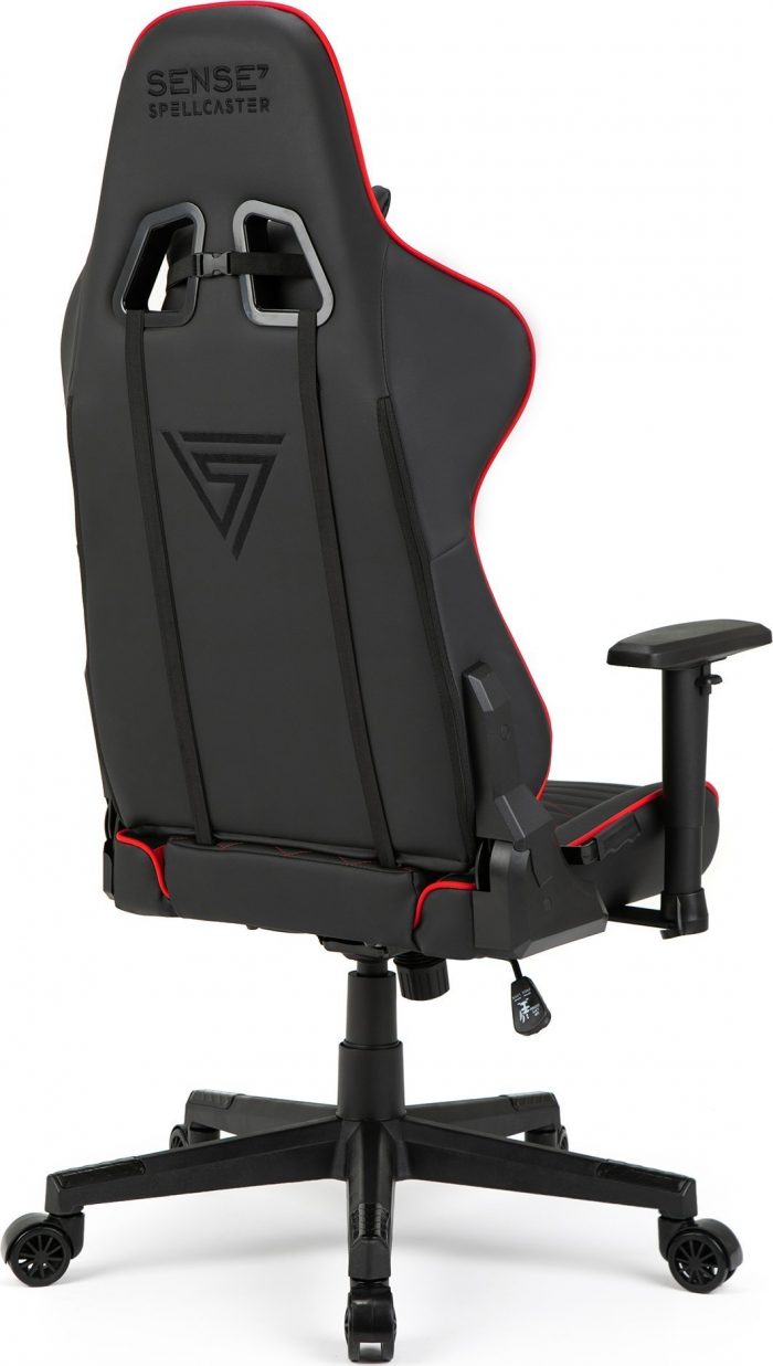 Крісло SENSE7 Spellcaster чорно-червоне Динамічний дизайн та комфорт для геймерів - Зображення 4