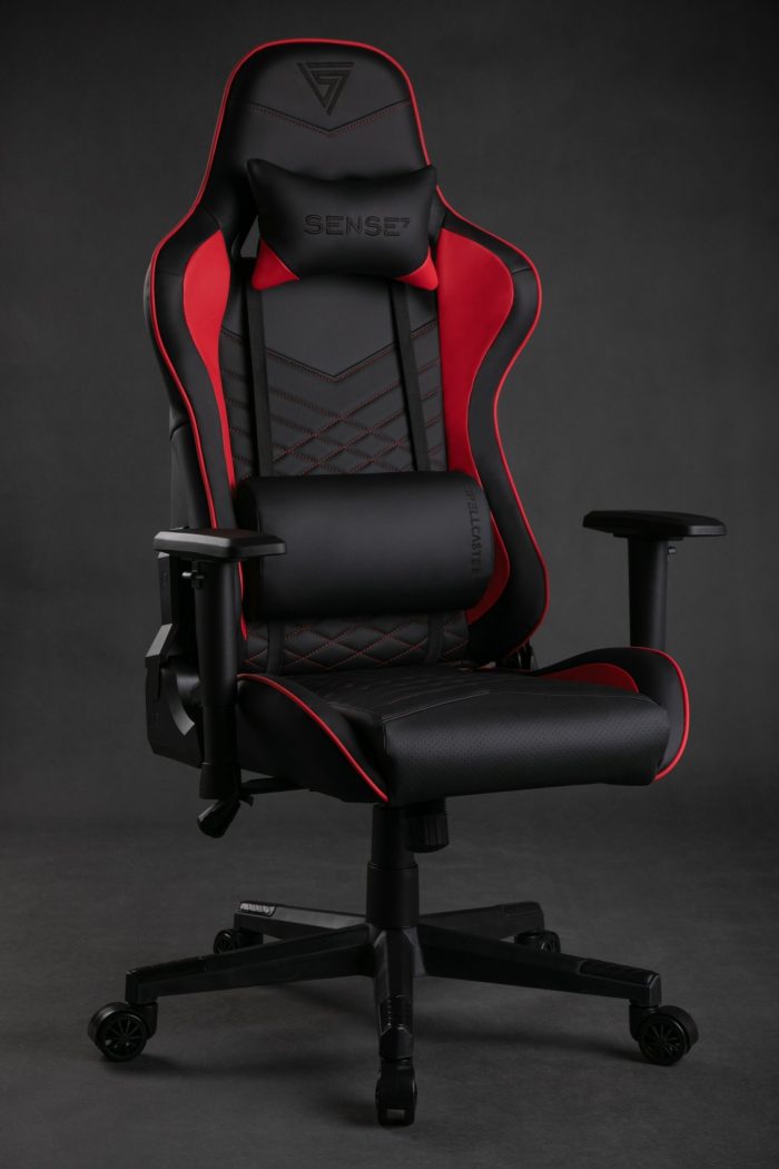 Крісло SENSE7 Spellcaster чорно-червоне Динамічний дизайн та комфорт для геймерів - Зображення 8