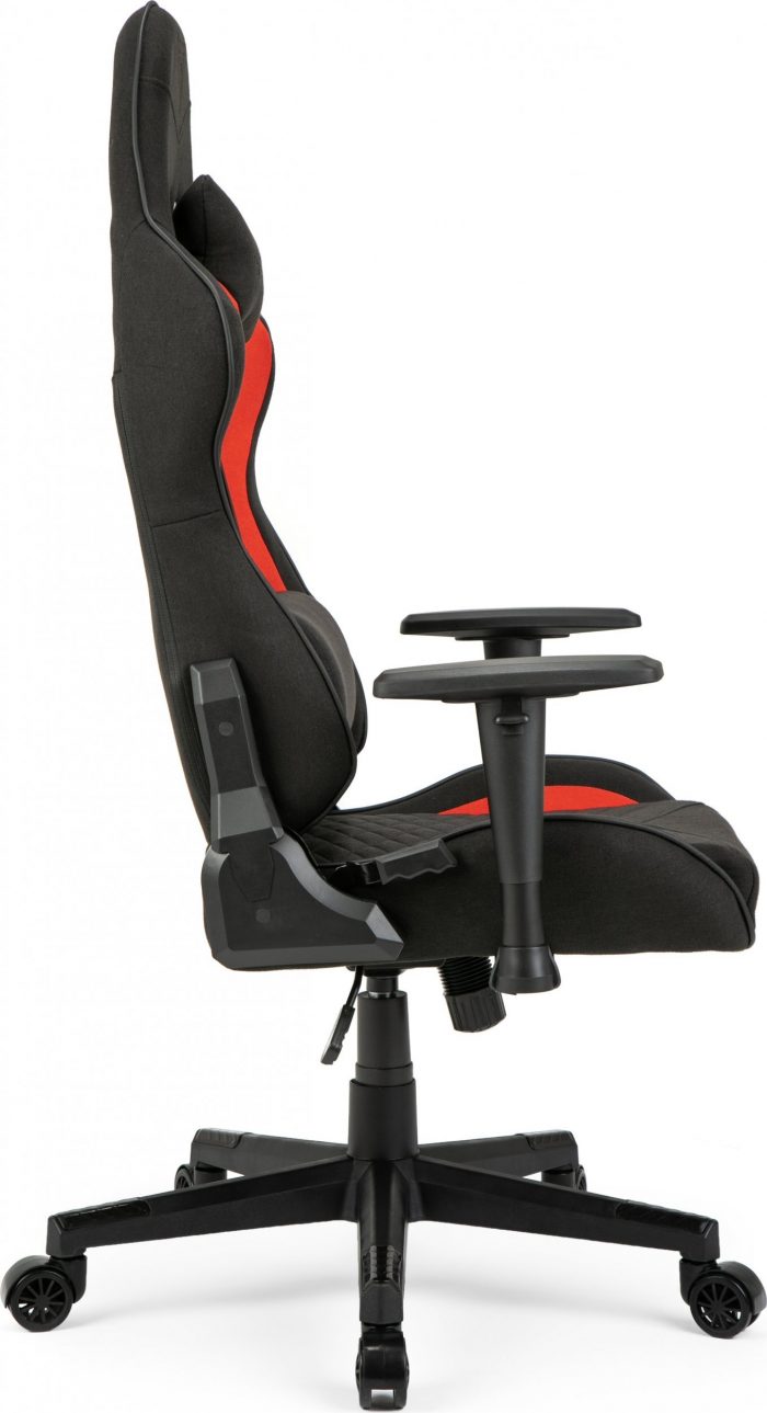 Тканинне крісло SENSE7 Spellcaster чорно-червоне Комфорт і стиль для геймерів - Зображення 2