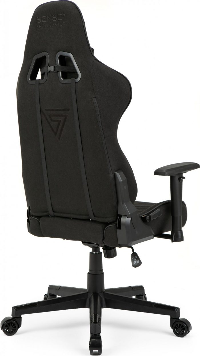 Тканинне крісло SENSE7 Spellcaster чорно-червоне Комфорт і стиль для геймерів - Зображення 3