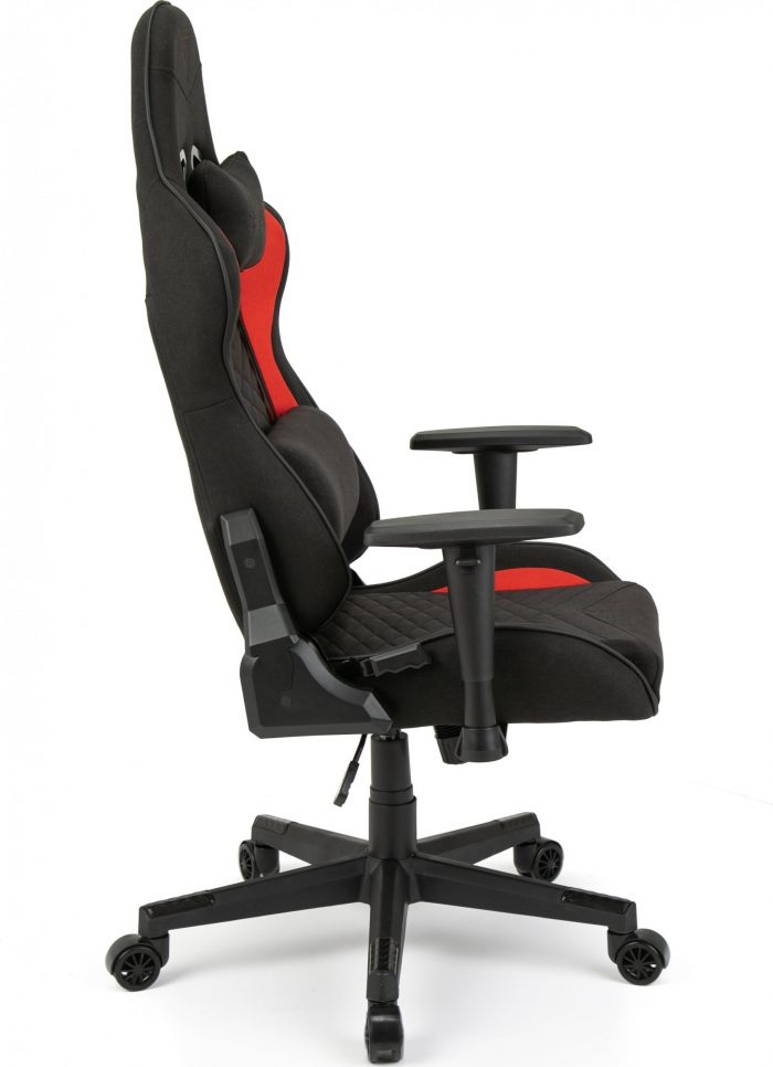 Тканинне крісло SENSE7 Spellcaster чорно-червоне Комфорт і стиль для геймерів - Зображення 6