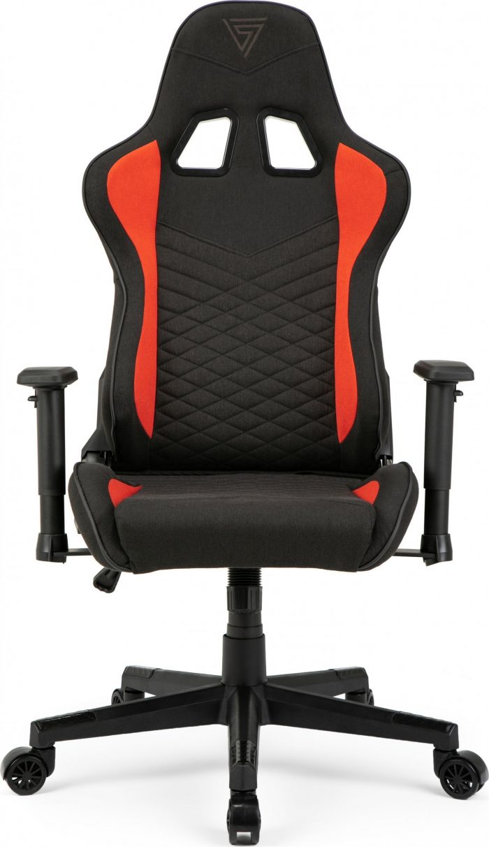 Тканинне крісло SENSE7 Spellcaster чорно-червоне Комфорт і стиль для геймерів - Зображення 7