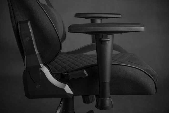 Тканинне крісло SENSE7 Spellcaster чорно-сірий Ідеальний комфорт та стиль для геймерів - Зображення 7