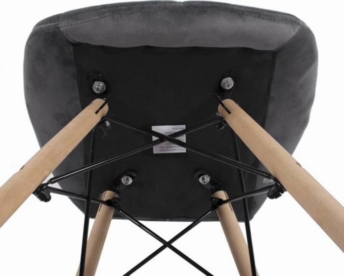 Крісло MUFART ELVA 3373 сірий оксамит Для вашого стильного інтер'єру - Зображення 6