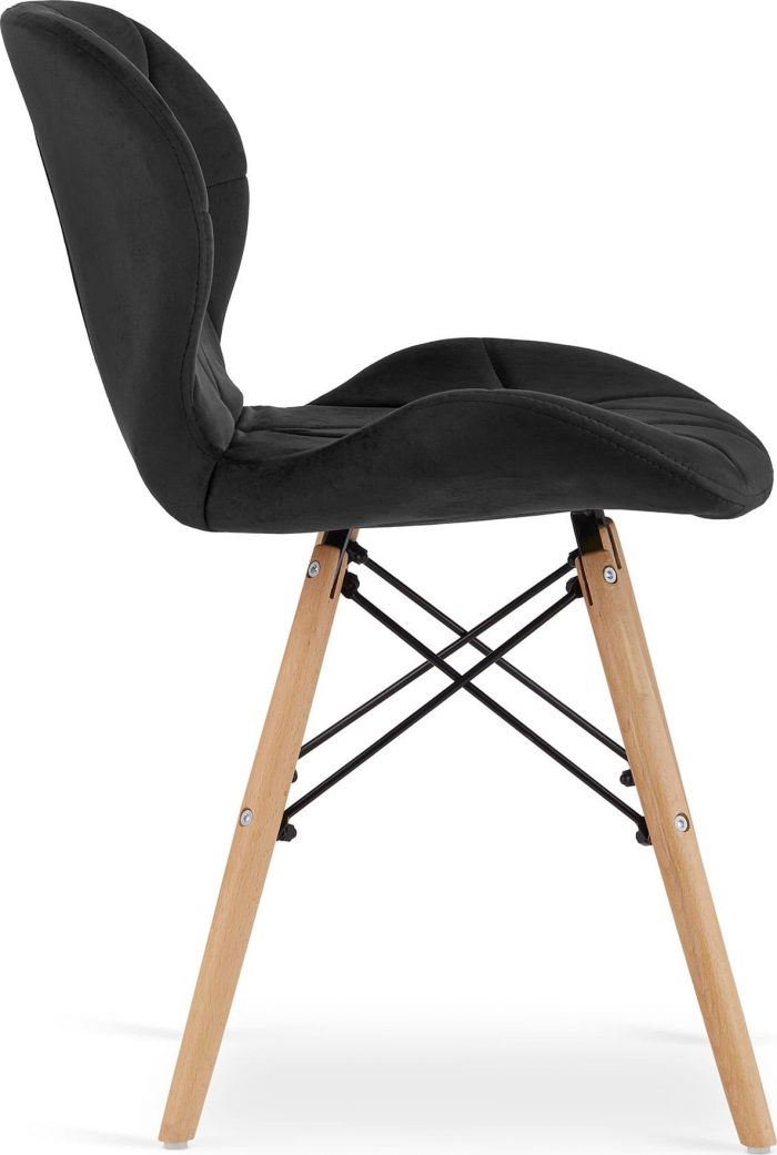 Крісло MUFART ELVA 3372 чорний оксамит Вишукана розкіш - Зображення 4