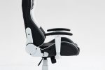 КРІСЛО COBRA Rebel CR202 біло-чорне для геймерів - Зображення 8