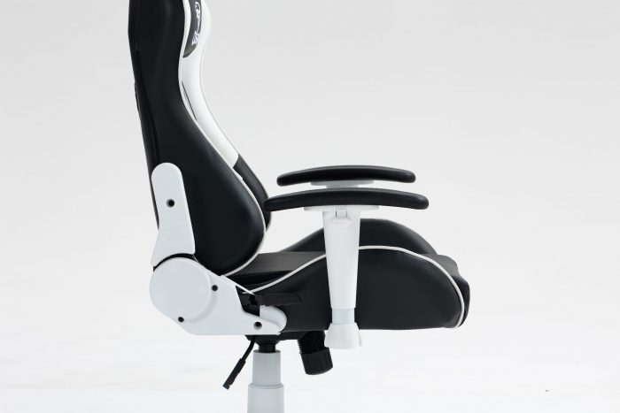 КРІСЛО COBRA Rebel CR202 біло-чорне для геймерів - Зображення 8