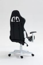 КРІСЛО COBRA Rebel CR202 біло-чорне для геймерів - Зображення 9