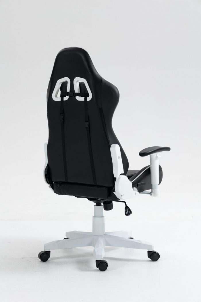 КРІСЛО COBRA Rebel CR202 біло-чорне для геймерів - Зображення 9