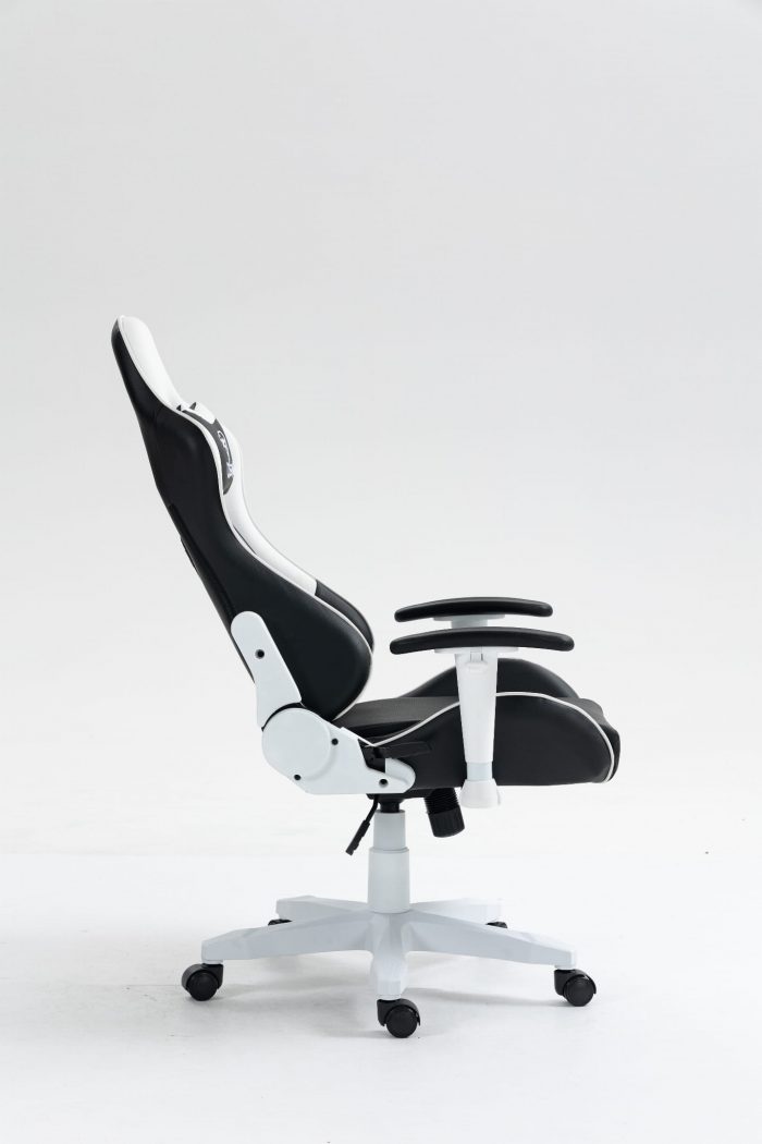 КРІСЛО COBRA Rebel CR202 біло-чорне для геймерів - Зображення 10