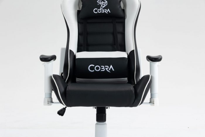 КРІСЛО COBRA Rebel CR202 біло-чорне для геймерів - Зображення 3