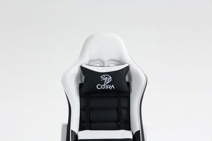 КРІСЛО COBRA Rebel CR202 біло-чорне для геймерів - Зображення 4