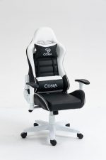 КРІСЛО COBRA Rebel CR202 біло-чорне для геймерів - Зображення 5