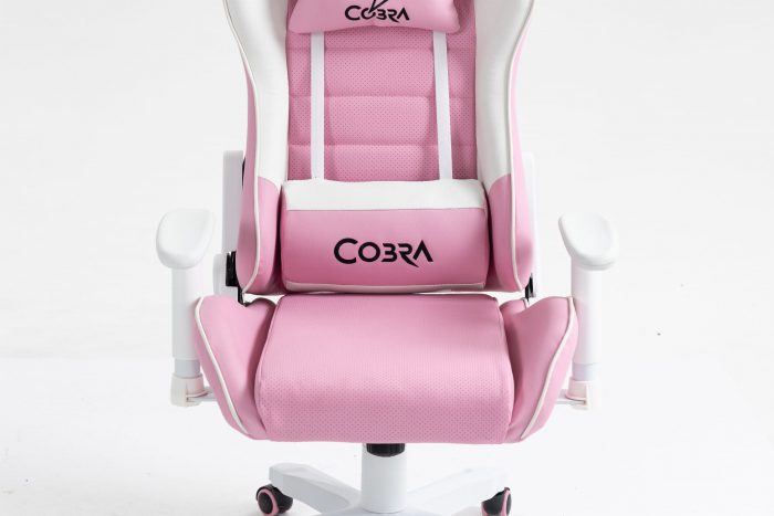 КРІСЛО COBRA Rebel CR203, рожево-біле - Зображення 6