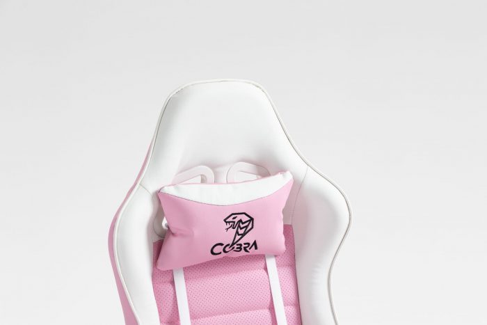 КРІСЛО COBRA Rebel CR203, рожево-біле - Зображення 7