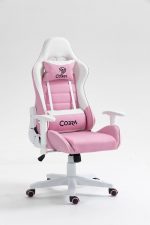 КРІСЛО COBRA Rebel CR203, рожево-біле