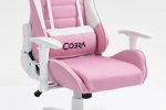 КРІСЛО COBRA Rebel CR203, рожево-біле - Зображення 8
