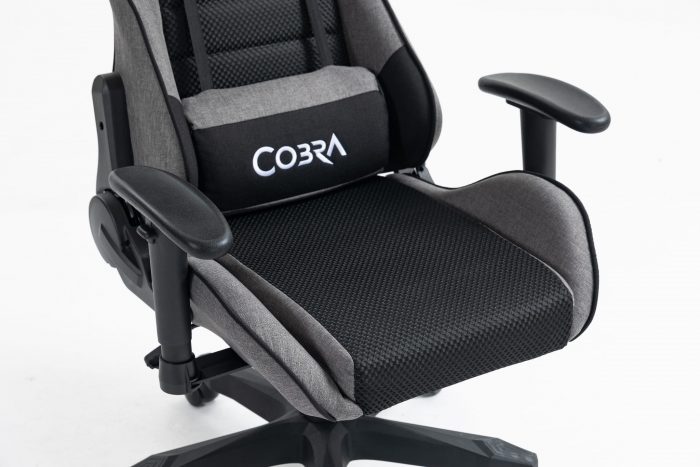 КРІСЛО COBRA Rebel CR205, сіро-чорне - Зображення 7