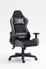 КРІСЛО COBRA Rebel CR205, сіро-чорне