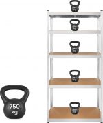 Металевий стелаж 2в1 Rebel 180x90x40 см на 5 полиць 750 кг. - Зображення 4