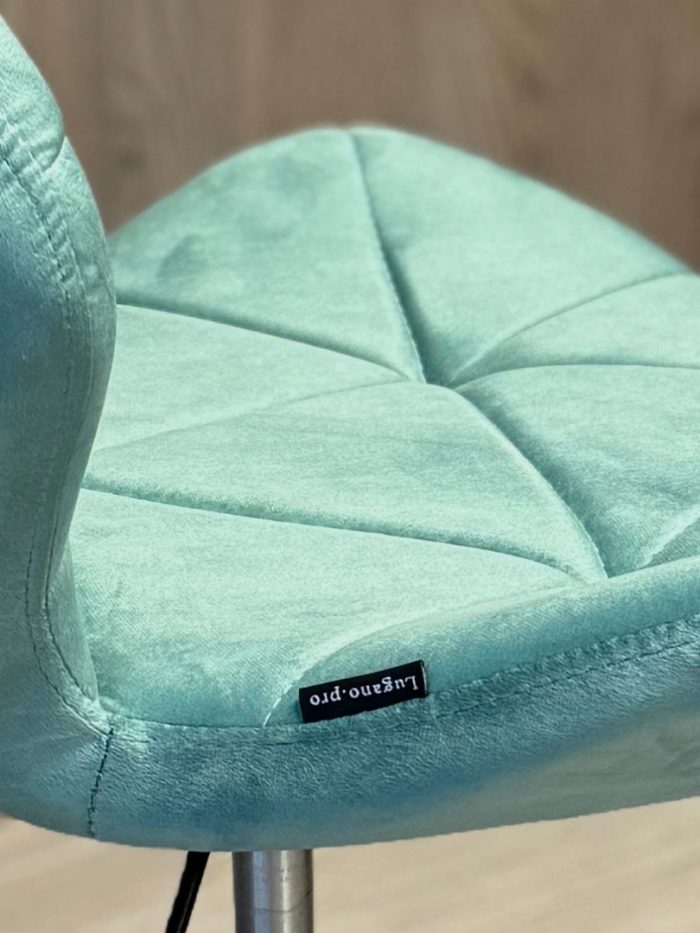 Обертове крісло Lugano Колір: м'ятний (чорний, основа хром) Зручність та елегантний дизайн - Зображення 5