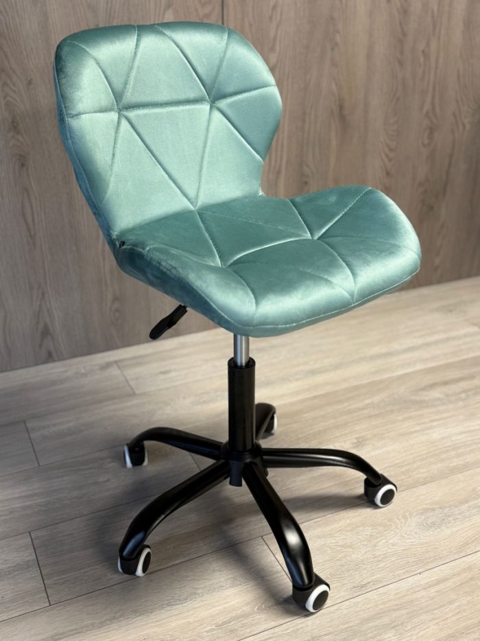 Обертове крісло Lugano Колір: м'ятний (чорний, основа хром) Зручність та елегантний дизайн - Зображення 4