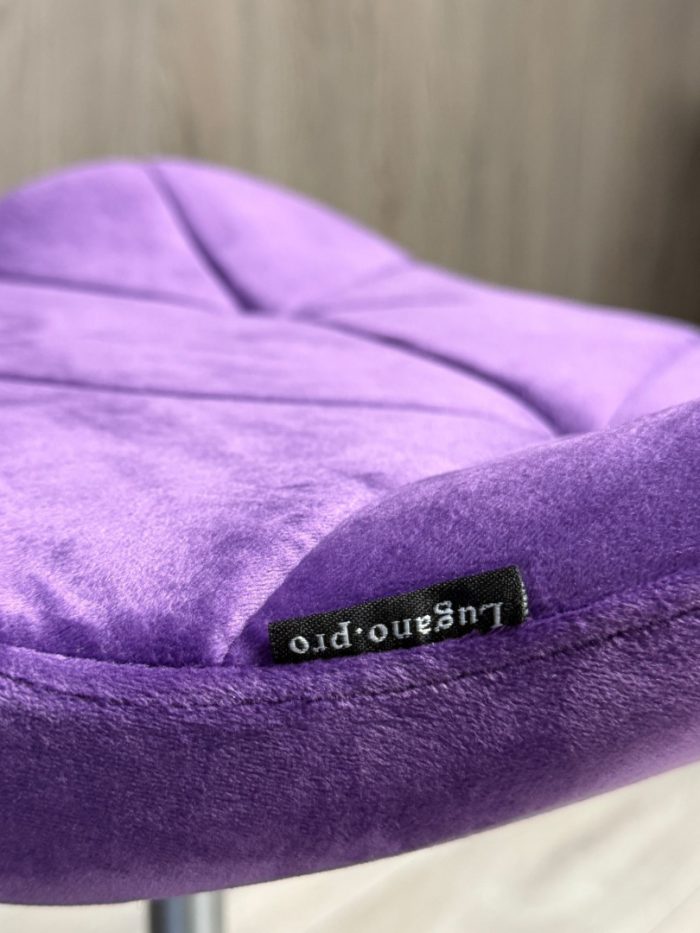 Офісне крісло Lugano Фіолетовий з металевою ніжкою елегантність та зручність у вашому офісі - Зображення 7