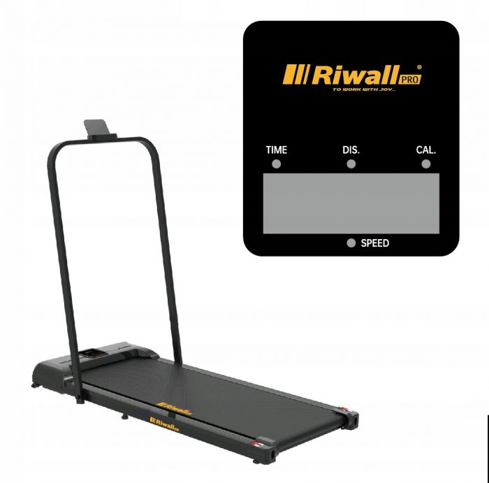PROFESJONALNA-BIEZNIA-DOMOWA-SKLADANA-LED-BT-GLOSNIK-10KM-H-130KG-PAS-100CM-1 Електрична бігова доріжка Riwall Pro CHUDY MAX - ефективні тренування вдома для досягнення фітнес-цілей - Зображення 1