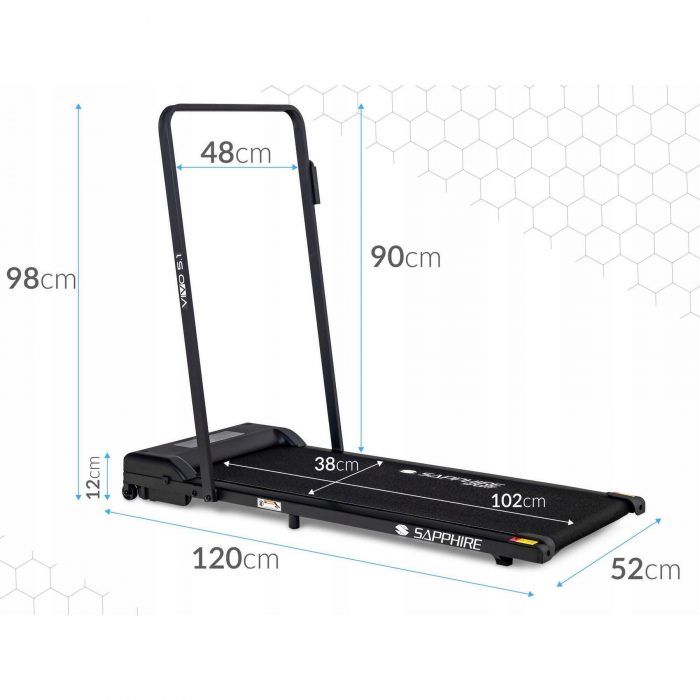 bieznia-elektryczna-sapphire-sg-51-vivo-6 Електрична бігова доріжка SAPPHIRE VIVO SG-5.1-потужний тренажер для комфортних і ефективних тренувань вдома - Зображення 7