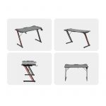 Геймерський стіл RGB ATOS Carbon 120 x 60-Стиль та функціональність для вашого ігрового простору - Зображення 2