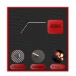 Геймерський стіл RGB ATOS Carbon 120 x 60-Стиль та функціональність для вашого ігрового простору - Зображення 5