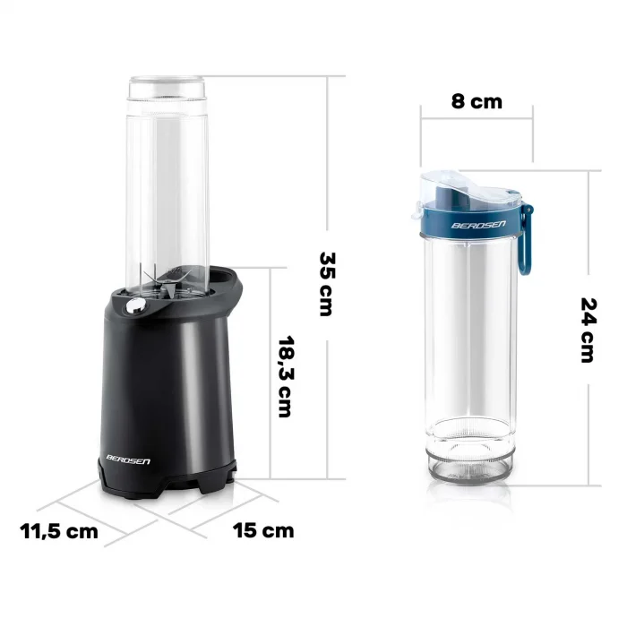 Блендер для смузі 350W BD-752 Berdsen Чорний - Зображення 5