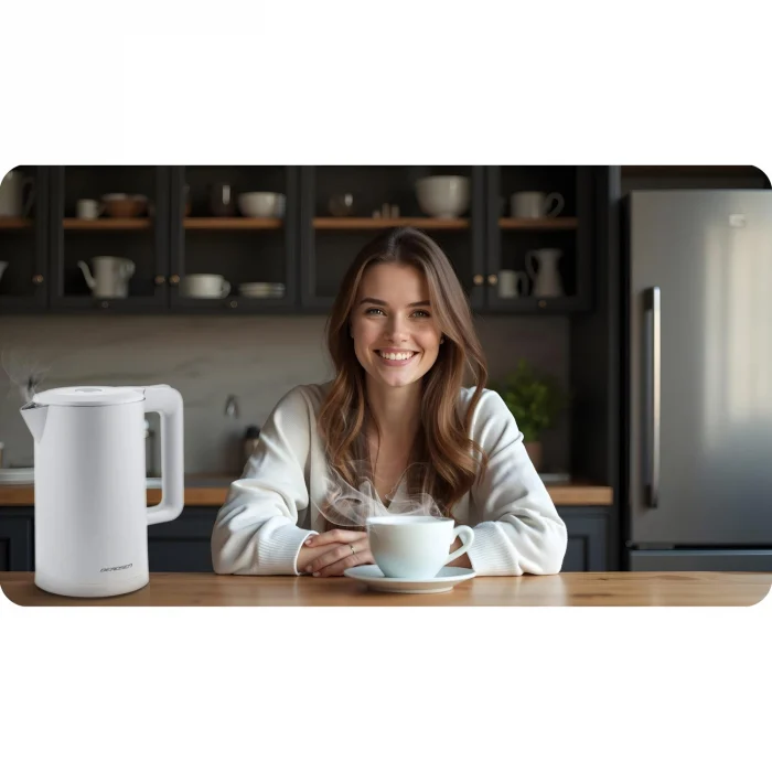 Електрочайник 1.7л Berdsen BD-710 білий - Зображення 6