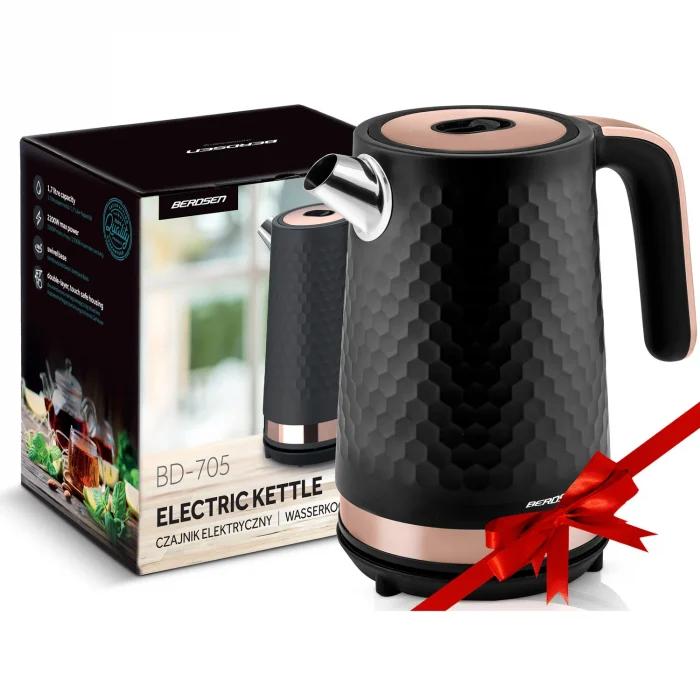 Електрочайник 1.7л Berdsen BD-705 чорно-мідний - Зображення 6
