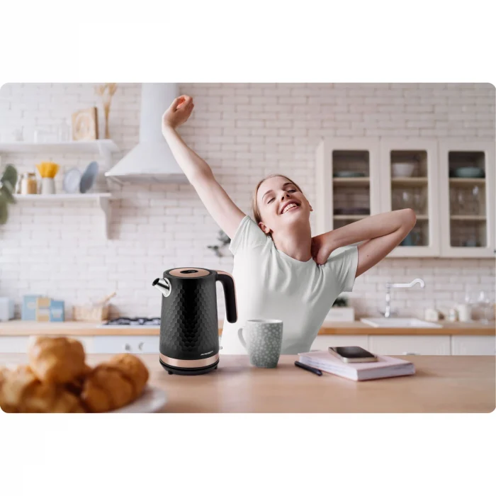 Електрочайник 1.7л Berdsen BD-705 чорно-мідний - Зображення 7