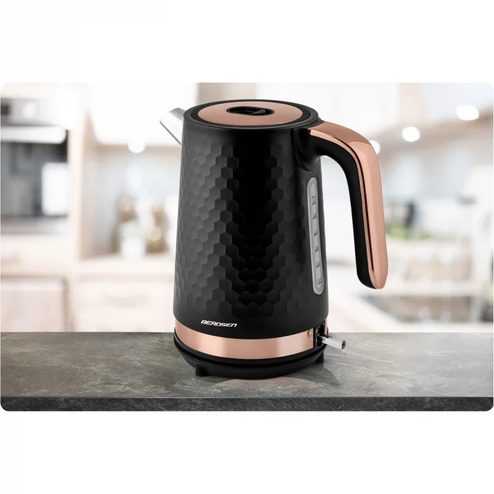Електрочайник 1.7л Berdsen BD-705 чорно-мідний - Зображення 8