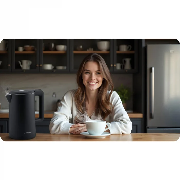 Електрочайник 1.7л Berdsen BD-710 чорний - Зображення 10