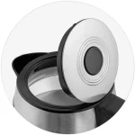 Електрочайник Berdsen BD-704 скляний 1,7 л, чорно-срібний - Зображення 6