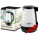 Електрочайник Berdsen BD-702 чорний скляний 2л - Зображення 12