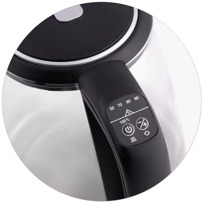 Електрочайник Berdsen BD-702 чорний скляний 2л - Зображення 7