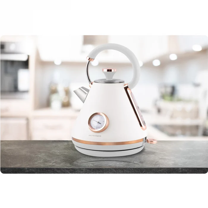 Електрочайник з термометром 1.7L Berdsen BD-701 білий - Зображення 10