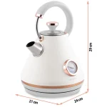 Електрочайник з термометром 1.7L Berdsen BD-701 білий - Зображення 16