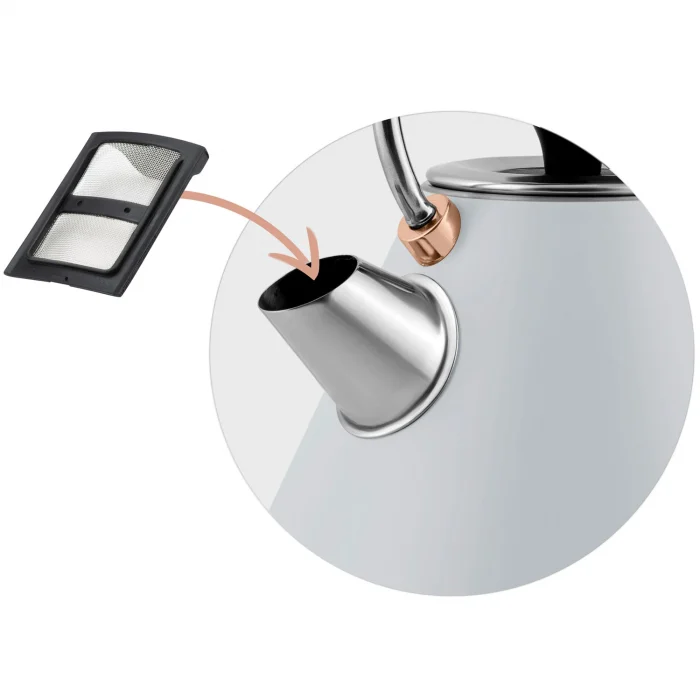 Електрочайник з термометром 1.7L Berdsen BD-701 сірий - Зображення 13