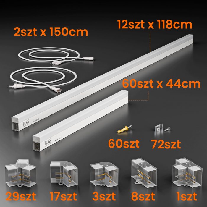 Стельовий світильник Smartled 484 х 243 см білий - Зображення 6