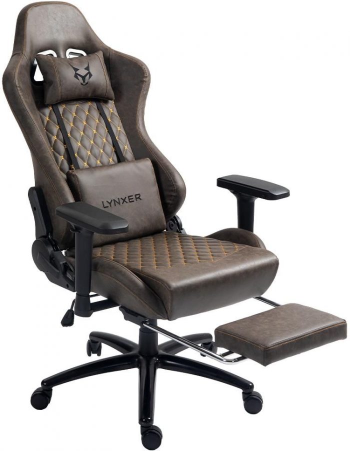 f209ef4f-f471-46cf-8bc2-8110eaf1e328_i-lynxer-prestige-brazowy Геймерське крісло Lyner chairs екошкіра чорна максимальний комфорт - Зображення 3