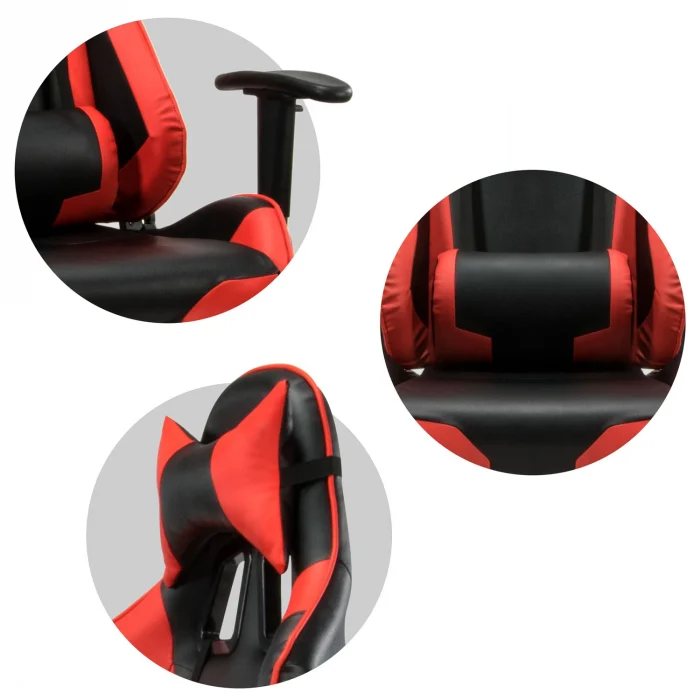 Офісне крісло Sofotel Inferno для геймера чорно-червоне - Зображення 8